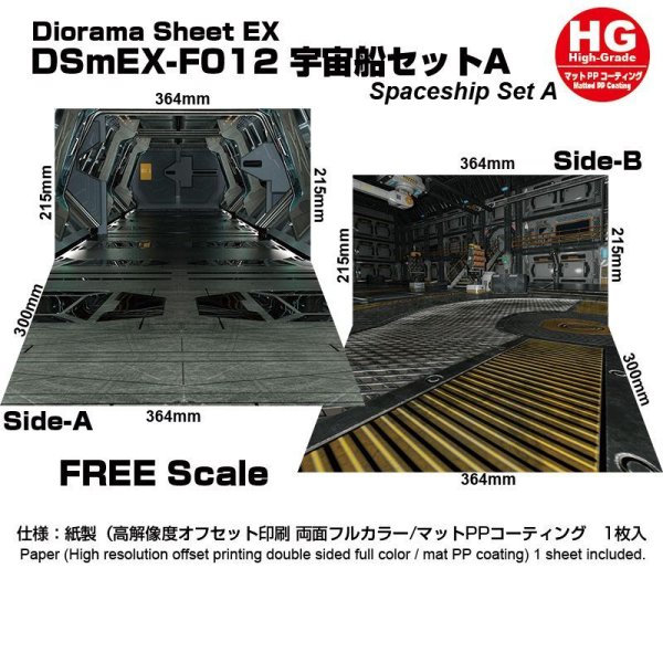 画像1: 箱庭技研 ジオラマシート DSmEX-F012 宇宙船セットA