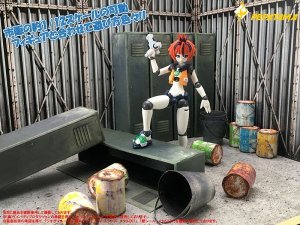 画像10: PEPATAMAシリーズ S-009 ペーパージオラマ ロッカーA