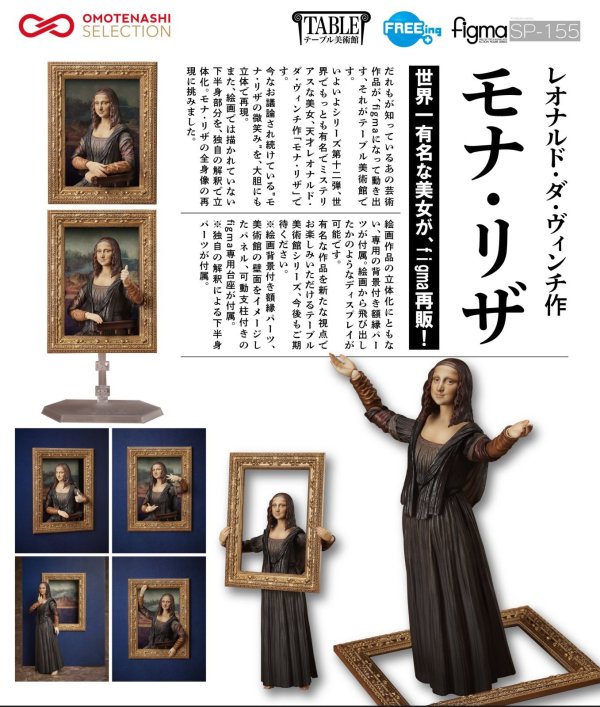 画像1: 【再販】figma 『テーブル美術館』 レオナルド・ダ・ヴィンチ作 モナ・リザ