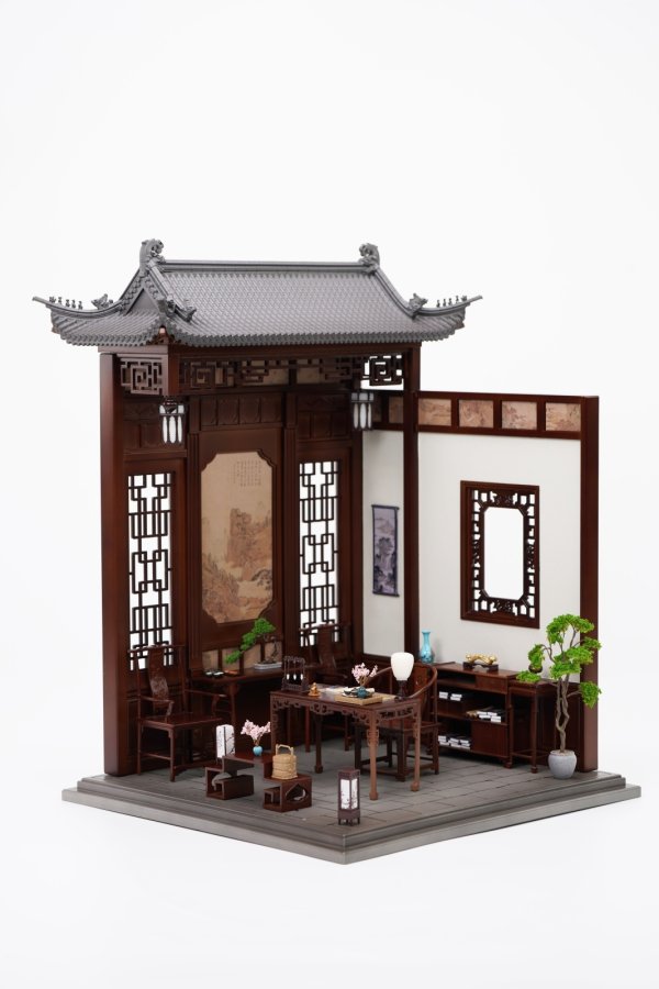 画像1: ZHENMU 知古小斎(ちこしょうさい) 1/12スケール中華風ドールハウス