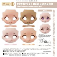 ねんどろいどどーる かすたむフェイス Make Up！：れにゃ01 (peach / cinnamon / cream / almond milk)