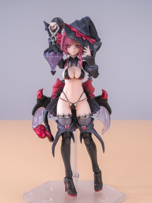 画像1: 次元具象(EXSSRION) 見習い魔女 星川ネコ 1/12スケール可動フィギュア(レッド)