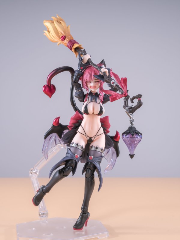 画像2: 次元具象(EXSSRION) 見習い魔女 星川ネコ 1/12スケール可動フィギュア(レッド)