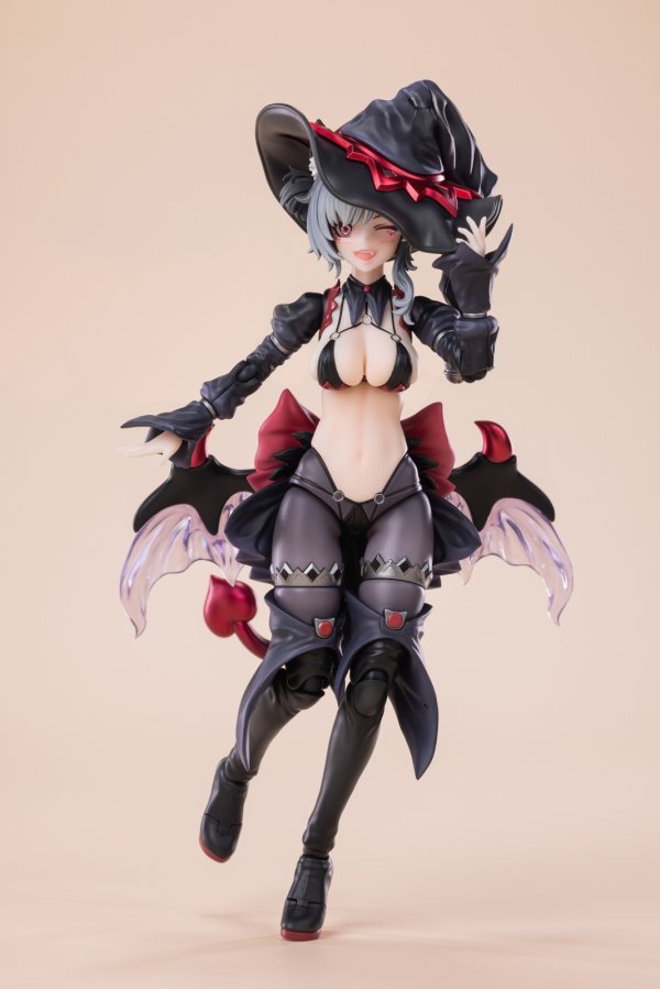画像2: 次元具象(EXSSRION) 見習い魔女 星川ネコ 1/12スケール可動フィギュア(ブラック)