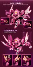 画像4: YI LI CHUANG WAN Fruity ROBO(フルーティーロボ) Peach Surfer(ピーチサーファー) プラスチックモデルキット