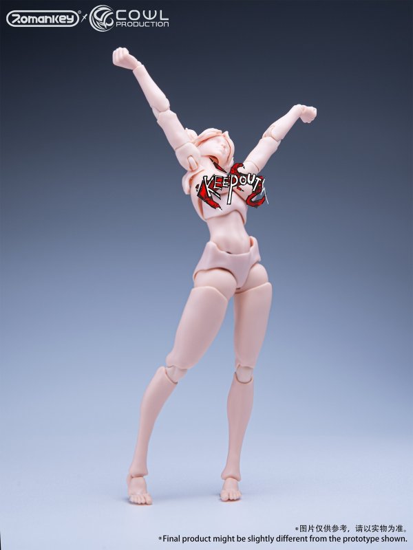 画像2: 【再販】Romankey×COWL 1/12スケール 超可動女性素体 (ホワイト / ナチュラル / 日焼け肌)