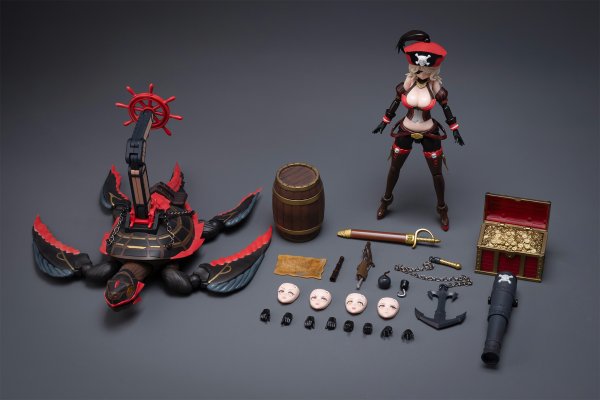 画像1: BORDER MODEL BA003 海賊・クイーン アン 1/12スケールプラスチックモデルキット