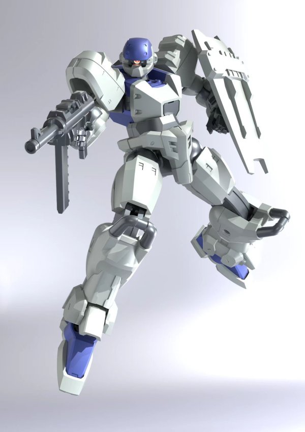 画像1: SHEIK MAINLAND　ULTRA ACTION TROOPERシリーズ stag(スタッグ) 1/144スケール プラスチックモデルキット (ホワイト / ブラック)