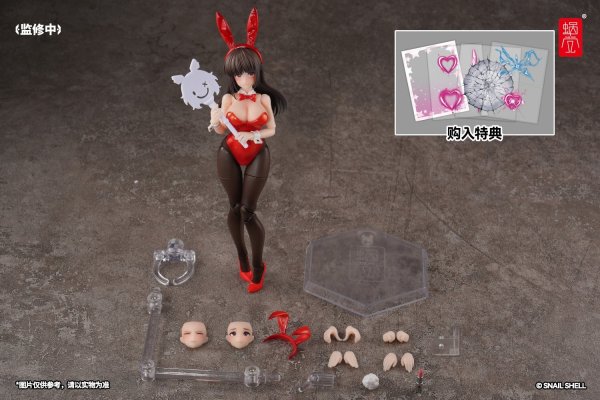 画像2: SNAIL SHELL(蝸之殻) 空想JKシリーズ JK-01バニーガール レナ 1/12スケール可動フィギュア