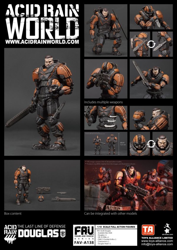 画像1: TOYS ALLIANCE LIMITED アシッドレイン 1/18スケール FAV-A138 ダグラス