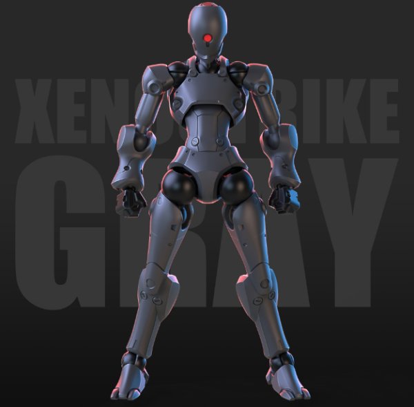 画像1: SHEIK MAINLAND 3 min projectシリーズ 強攻異人 1/18スケールプラスチックモデルキット (グレー / メタリックブラック / ネイビー / レッド)