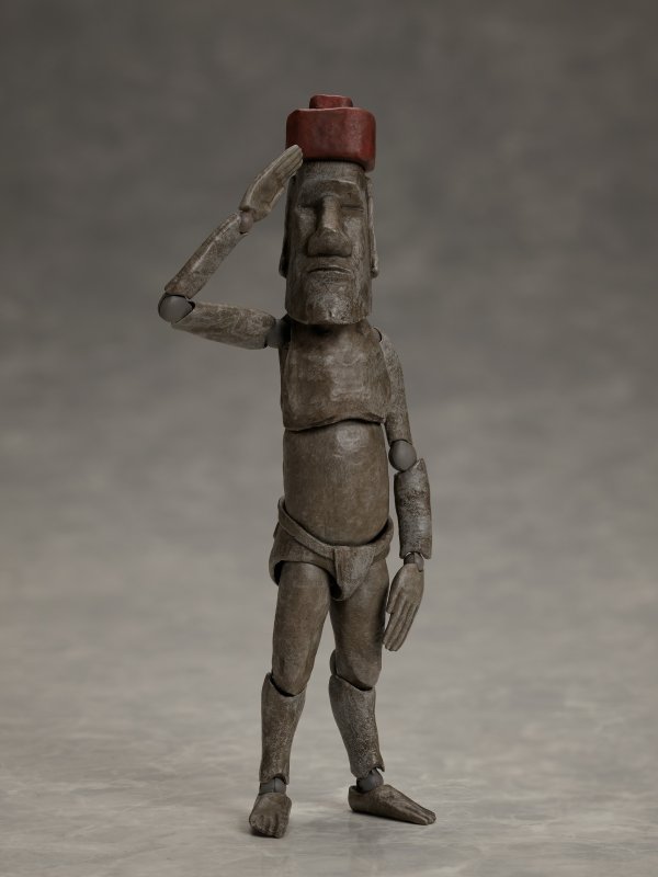 画像7: 【再販】figma 『テーブル美術館-分館-』 モアイ像