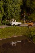 画像9: 1/80ペーパーキット まちかどアクセサリーシリーズ 軽トラック（白・シルバー・淡草）