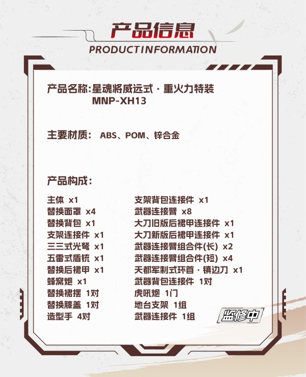 画像8: MOTOR NUCLEAR MNP-XH13 威遠式 重火力特装 プラスチックモデルキット