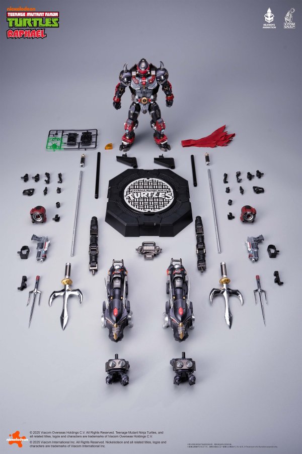 画像23: HEATBOYS HB0095 ティーンエイジ・ミュータント・ニンジャ・タートルズ ラファエロ 赤煞(あかさつ) 合金可動フィギュア