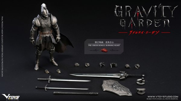 画像1: VTOYS GRAVITY GARDENシリーズ 銀月の騎士(シルバームーン・ナイト) 1/12スケール可動フィギュア