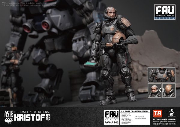 画像8: TOYS ALLIANCE LIMITED アシッドレイン 1/18スケール FAV-A142 クリストフ