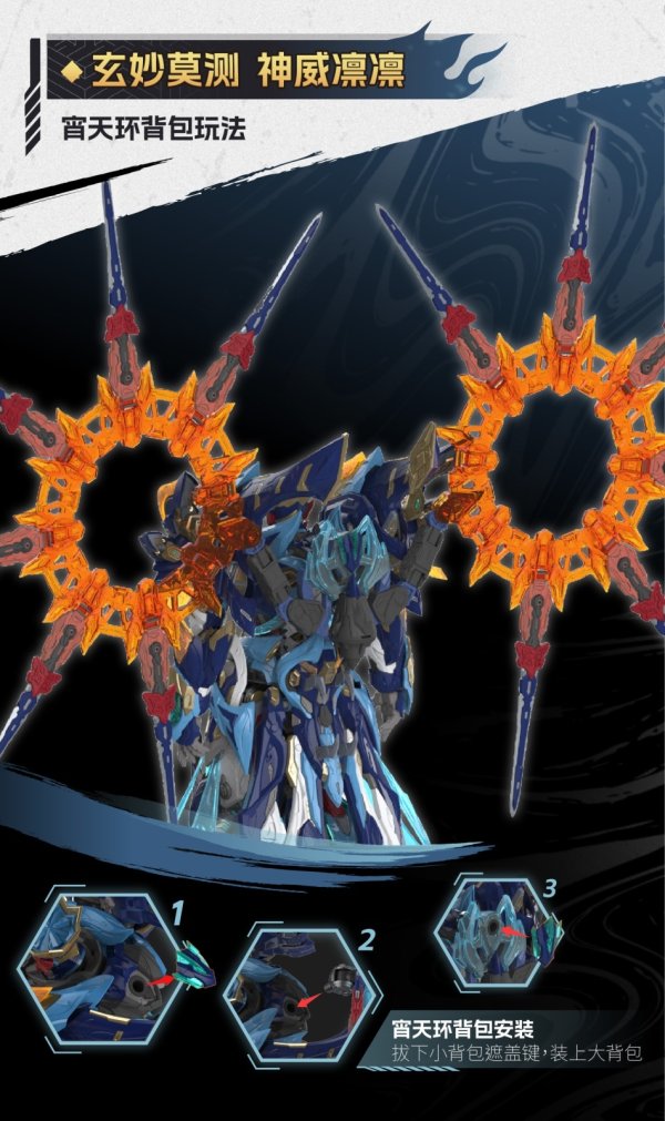 画像9: MOTOR NUCLEAR MNP-XH14A 天剣星-魔神四将-魔礼青 プラスチックモデルキット