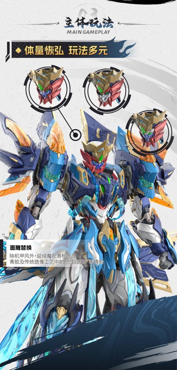 画像7: MOTOR NUCLEAR MNP-XH14A 天剣星-魔神四将-魔礼青 プラスチックモデルキット