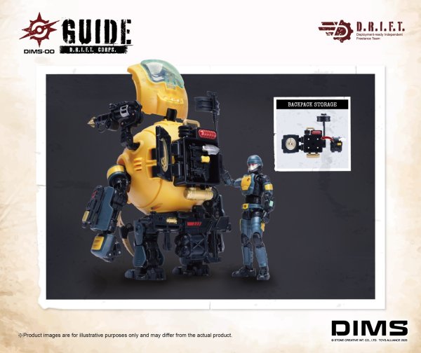 画像8: TOYS ALLIANCE LIMITED DIMSシリーズ 1/18スケール DIMS-00 D.R.I.F.T.ガイド