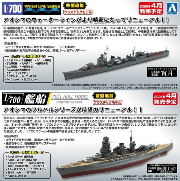 画像1: 1/700 ウォーターライン No.439 日本海軍 駆逐艦 宵月
