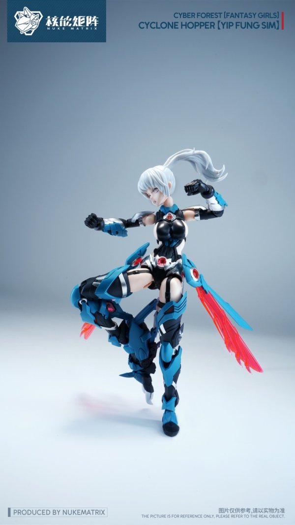 画像11: NUKE MATRIX 『サイバーフォーレスト FANTASY GIRLS』 FF0120 サイクロンホッパー 叶风婵(イップ・フォン・シム) プラスチックモデルキット