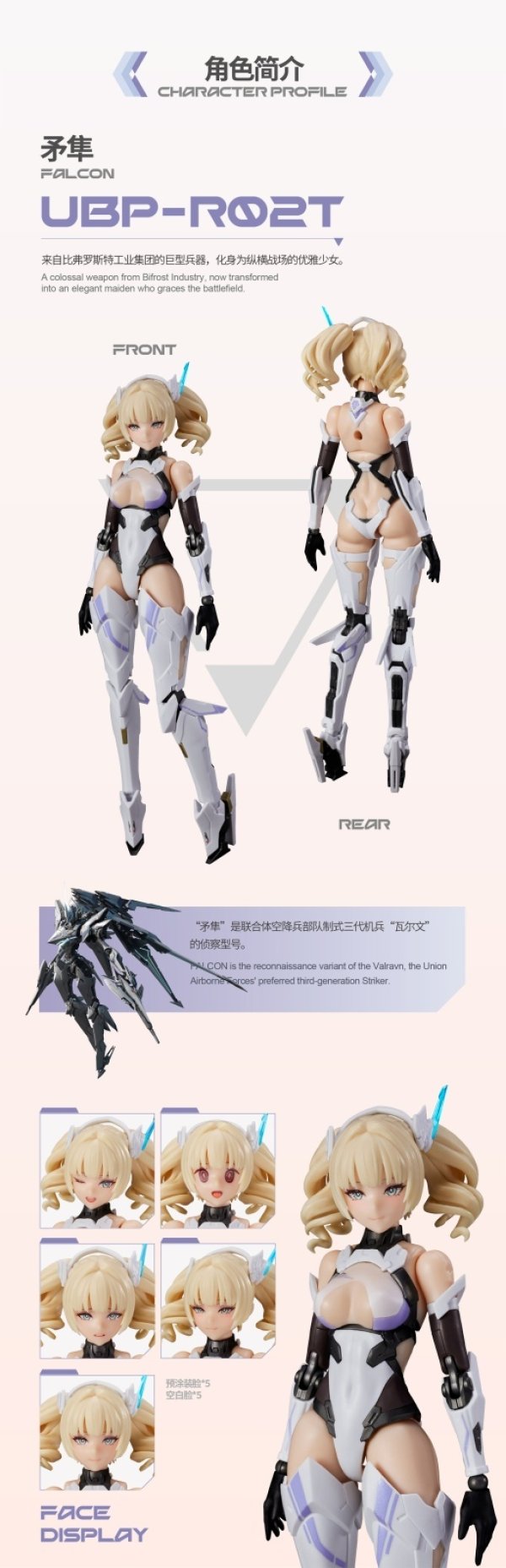 画像8: MS GENERAL(将魂姫)×Mecha BREAK 矛隼(ファルコン) プラスチックモデルキット