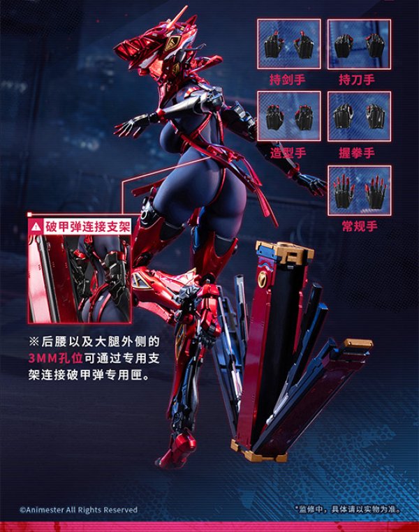 画像25: Animester×核金重構 NUCLEAR GOLD RECONSTRUCTION 紅蓮 1/9シームレスアクションフィギュア