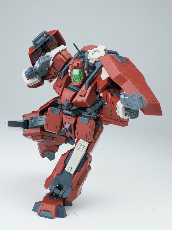 画像8: SHEIK MAINLAND ULTRA ACTION TROOPERシリーズ 轟魔(ごうま) 1/144スケール プラスチックモデルキット (レッド / グリーン)