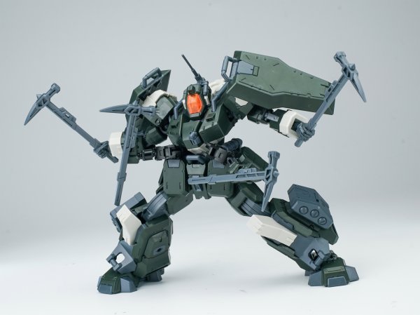 画像42: SHEIK MAINLAND ULTRA ACTION TROOPERシリーズ 轟魔(ごうま) 1/144スケール プラスチックモデルキット (レッド / グリーン)