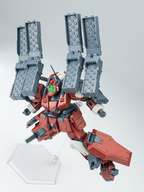 画像15: SHEIK MAINLAND ULTRA ACTION TROOPERシリーズ 轟魔(ごうま) 1/144スケール プラスチックモデルキット (レッド / グリーン)