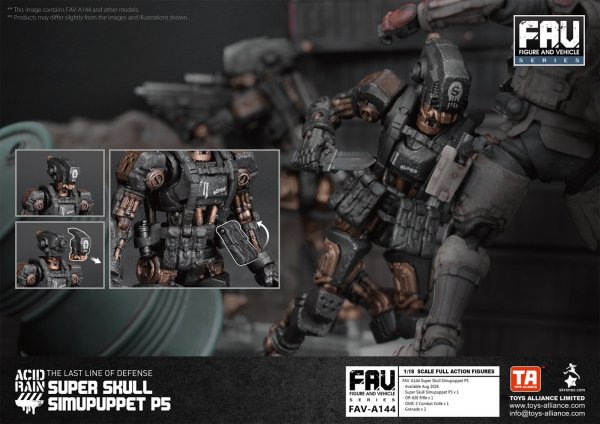 画像10: TOYS ALLIANCE LIMITED アシッドレイン 1/18スケール FAV-A144 スーパースカル シミュパペットP5