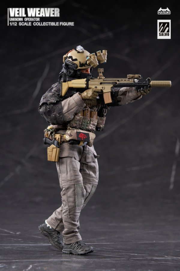 画像4: HASUKI SALVOシリーズ SA04 ナイトヴェイル・ウィーバー 1/12スケール可動フィギュア