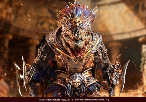 画像19: Magic Craftsman studio(魔匠工房) Temple of Chaos(テンプル・オブ・ケイオス)シリーズ Sobek(セベク) Desert Colossus Crocodile(デザート・コロッサス・クロコダイル) 1/12スケール可動フィギュア