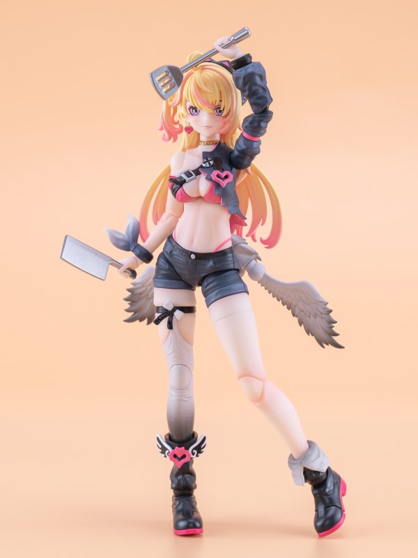 画像2: 次元具象(EXSSRION) 魔音天使 星川ネコ 1/12スケール可動フィギュア (黄色髪Ver. / 緑髪Ver.)