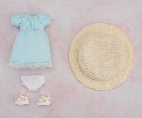 画像7: ねんどろいどどーる おようふくセット シンプルワンピース (ホワイト / ブルー)