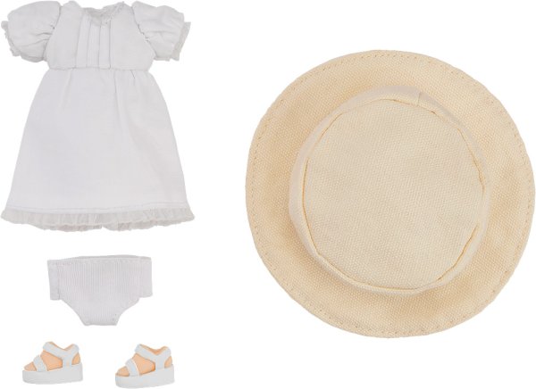 画像2: ねんどろいどどーる おようふくセット シンプルワンピース (ホワイト / ブルー)