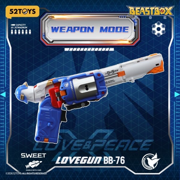 画像3: 52TOYS BEASTBOX BB-76 LOVEGUN(ラブガン)