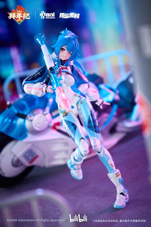 画像8: 核金重構(Nuclear Gold Reconstruction) bilibili 2233 スピードスリップストリーム 拜年紀 1/12 完成品アクションフィギュア(コンプリートセット)