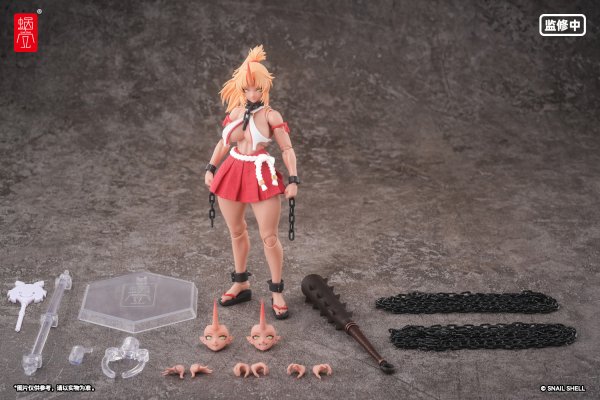 画像2: SNAIL SHELL(蝸之殻) RPGEX-08 鬼巫女 次女・紅葉 1/12スケール可動フィギュア