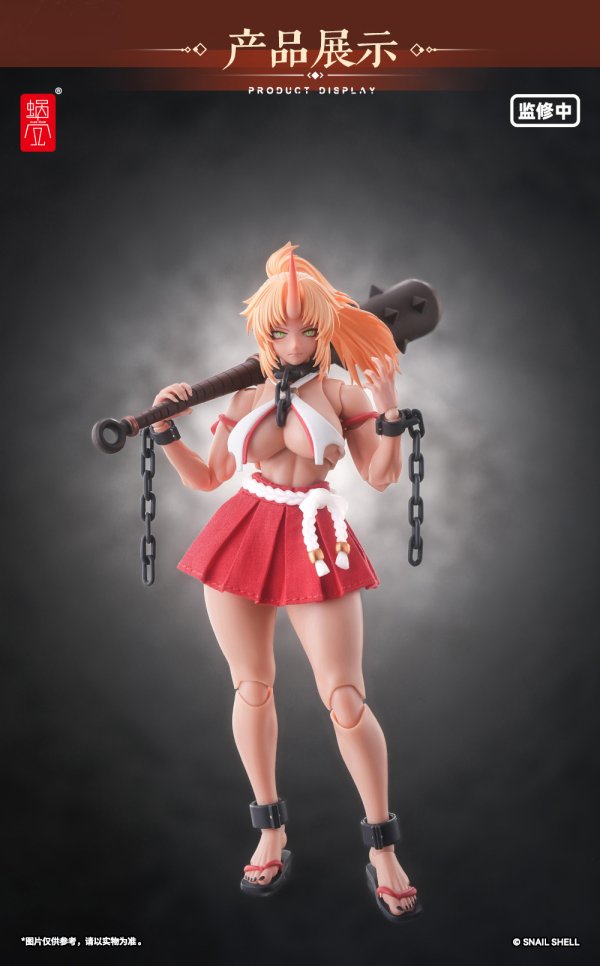 画像3: SNAIL SHELL(蝸之殻) RPGEX-08 鬼巫女 次女・紅葉 1/12スケール可動フィギュア