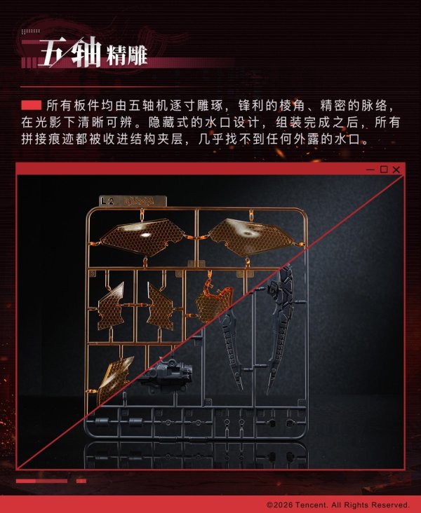 画像15: 核金重構(Nuclear Gold Reconstruction) 王者栄耀 鎧 絳天戦甲 プラスチックキット