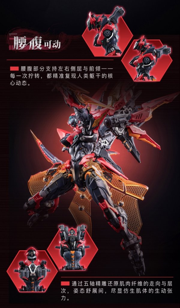 画像7: 核金重構(Nuclear Gold Reconstruction) 王者栄耀 鎧 絳天戦甲 プラスチックキット