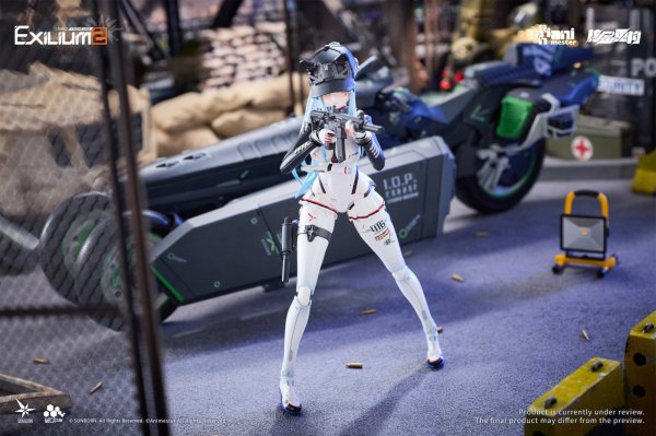 画像15: 核金重構(Nuclear Gold Reconstruction) ドールズフロントライン2:エクシリウム クルカイ-スピードスター 1/12 完成品アクションフィギュア&モーターバイク 1/12 プラスチックキット セット
