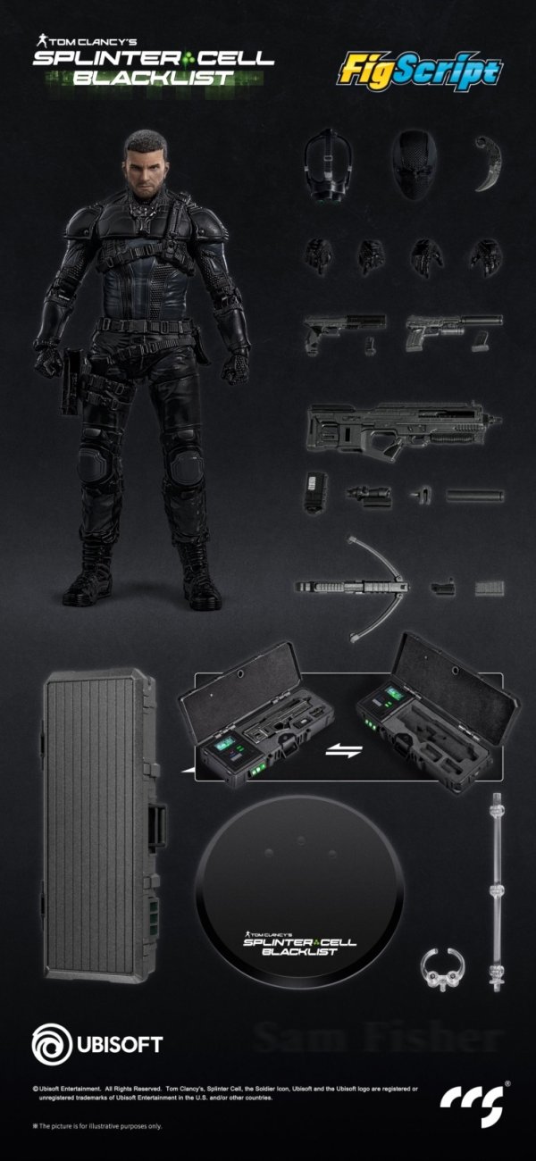 画像1: CCSTOYS FigScriptシリーズ Splinter Cell(スプリンターセル) Sam Fisher(サム・フィッシャー) 1/12スケール可動フィギュア