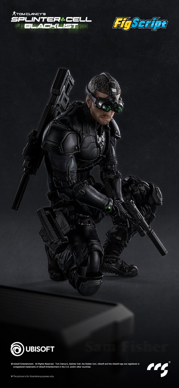 画像9: CCSTOYS FigScriptシリーズ Splinter Cell(スプリンターセル) Sam Fisher(サム・フィッシャー) 1/12スケール可動フィギュア