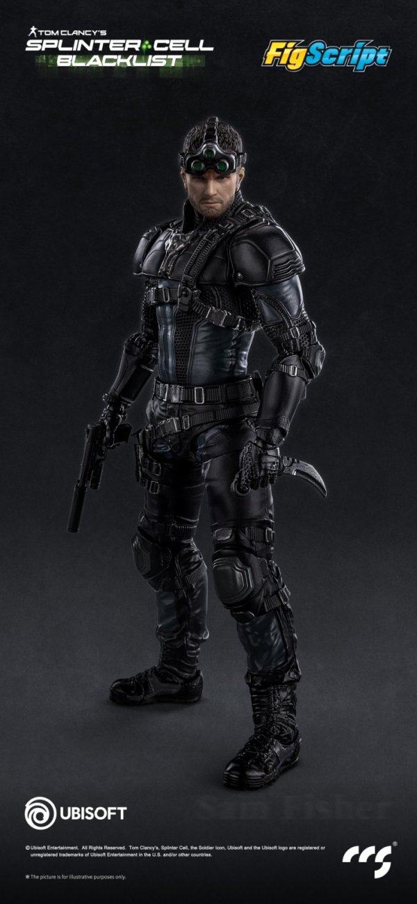 画像2: CCSTOYS FigScriptシリーズ Splinter Cell(スプリンターセル) Sam Fisher(サム・フィッシャー) 1/12スケール可動フィギュア