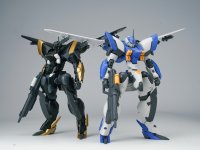 SHEIK MAINLAND ULTRA ACTION TROOPERシリーズ 雲雀(ひばり) 1/144スケール プラスチックモデルキット (ブラック×ゴールドVer. / ブルー×ホワイトVer.)