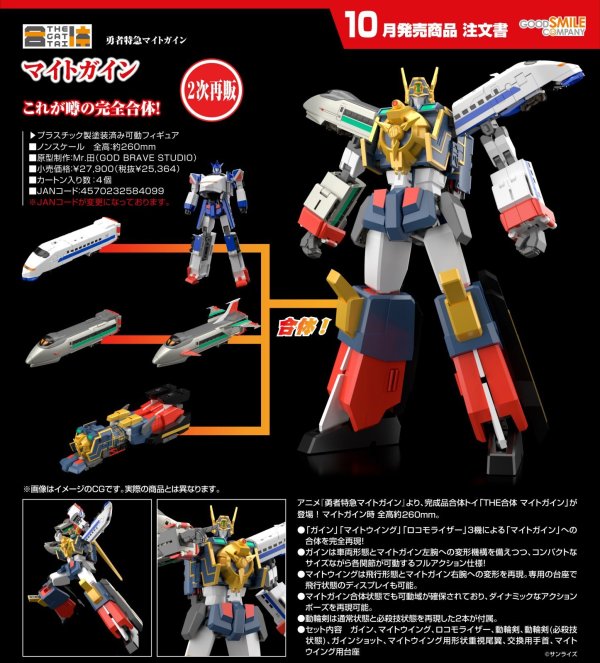 画像1: 【二次再販】THE合体 マイトガイン