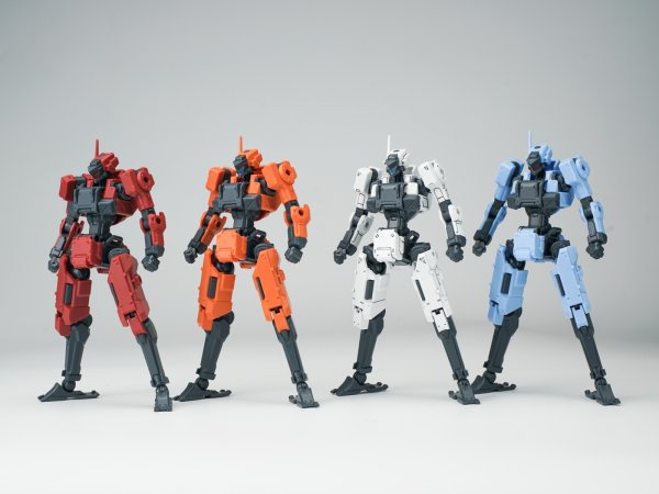 画像23: SHEIK MAINLAND 3 min project(スリーミニッツプロジェクト)シリーズ FENRIR(フェンリル) 1/18スケールプラスチックモデルキット (レッド / オレンジ / ホワイト / 水色)